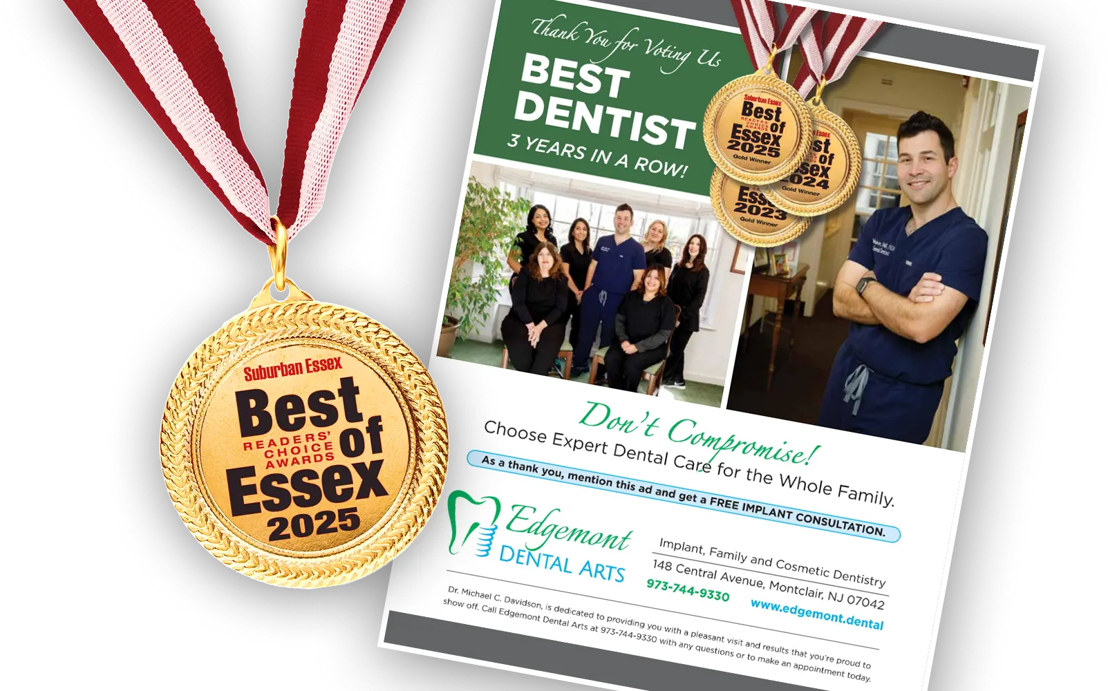 Best of Essex medal and Brochure image